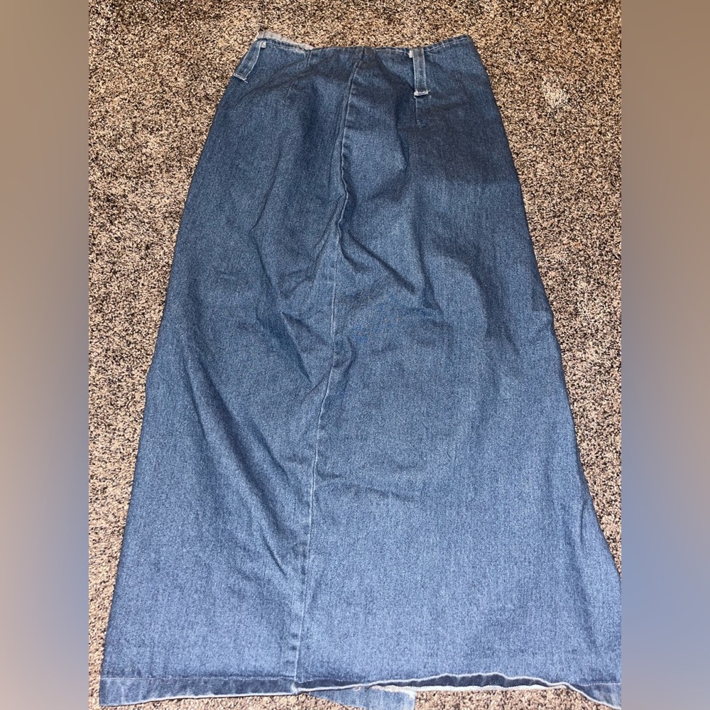 MIDI denim skirt